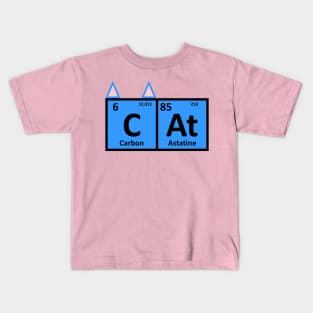 Cat on the periodic table Kids T-Shirt